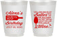 Personalized Birthday 16 oz Frosted Cups - 25th Wine | 20099