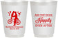 Personalized Wedding 16 oz Frosted Cups - Happily Ever After Bicycle | 201