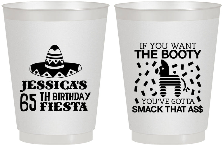 Personalized Birthday 16 oz Frosted Cups - 65th Mexico | 20108
