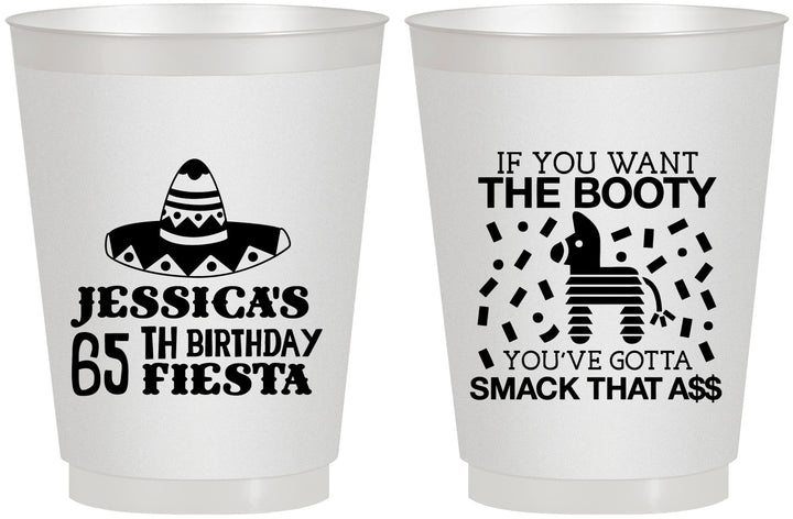 Personalized Birthday 16 oz Frosted Cups - 65th Mexico | 20108