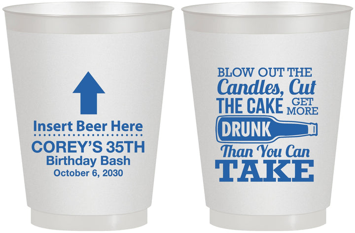 Personalized Birthday 16 oz Frosted Cups - 35th | 20111