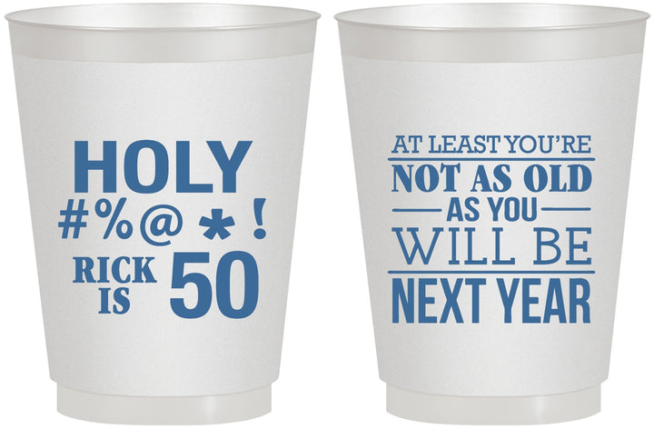 Personalized Birthday 16 oz Frosted Cups - 50th | 20120