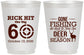 Personalized Birthday 16 oz Frosted Cups - 60th Gone Fishing | 20126