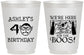 Personalized Birthday 16 oz Frosted Cups - 40th Halloween | 20145