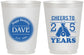 Personalized Birthday 16 oz Frosted Cups - Cheers To 25 Years | 20164