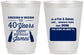 Personalized Birthday 16 oz Frosted Cups - Cheers Beers To 40 Years | 20165