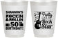 Personalized Birthday 16 oz Frosted Cups - 50th Rock Star | 20173