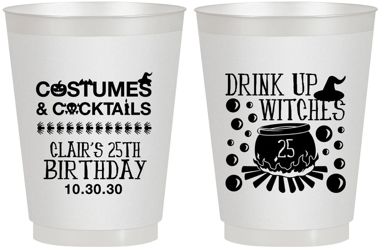 Personalized Birthday 16 oz Frosted Cups - 25th Halloween | 20184