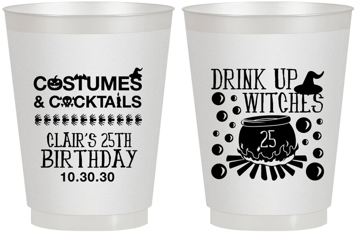 Personalized Birthday 16 oz Frosted Cups - 25th Halloween | 20184