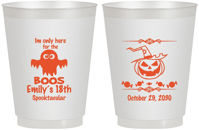 Personalized Birthday 16 oz Frosted Cups - 18th Halloween | 20199