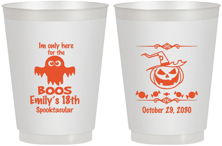 Personalized Birthday 16 oz Frosted Cups - 18th Halloween | 20199