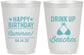 Personalized Birthday 16 oz Frosted Cups - Drink Up Beaches | 20208