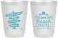 Personalized Birthday 16 oz Frosted Cups - 65th Beach | 20210