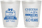 Personalized Birthday 16 oz Frosted Cups - Cheers Beers To 40 Years | 20216