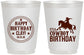 Personalized Birthday 16 oz Frosted Cups - Cowboy | 20229