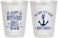 Personalized Birthday 16 oz Frosted Cups - Oh Ship Nautical | 20238