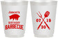 Personalized Birthday 16 oz Frosted Cups - Barbeque Bbq | 20253
