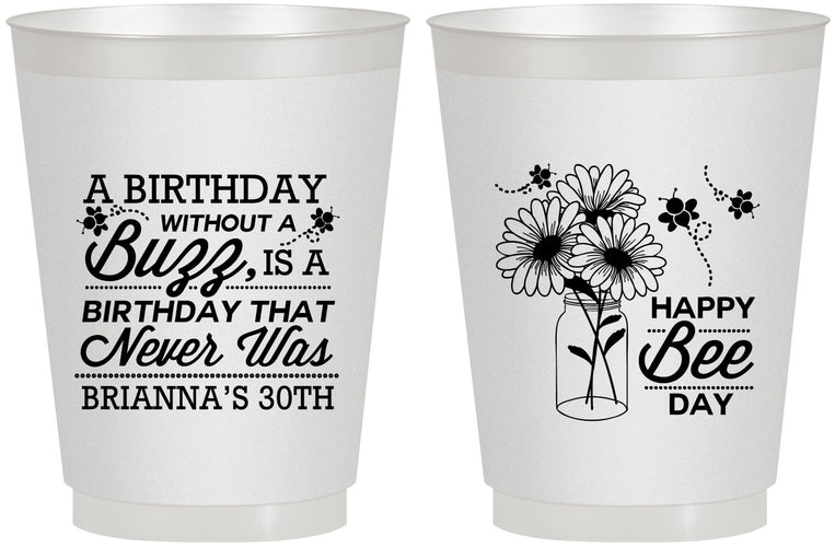 Personalized Birthday 16 oz Frosted Cups - 30th | 20255