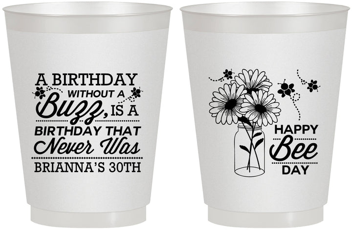 Personalized Birthday 16 oz Frosted Cups - 30th | 20255