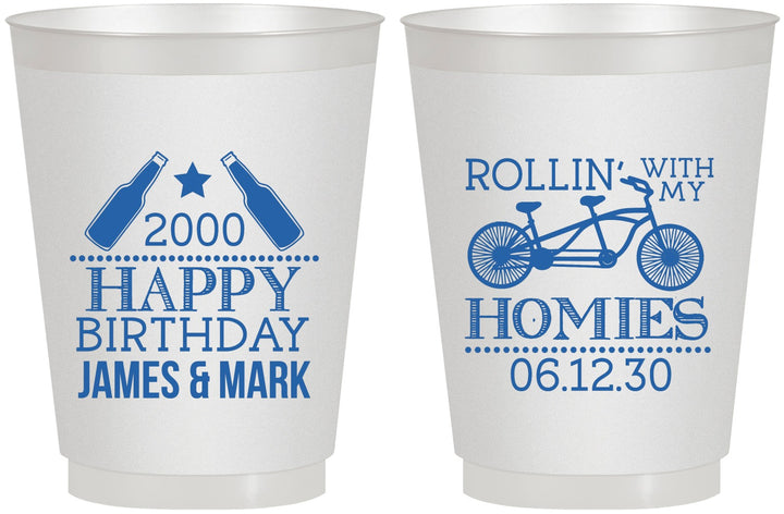 Personalized Birthday 16 oz Frosted Cups - 30th | 20259