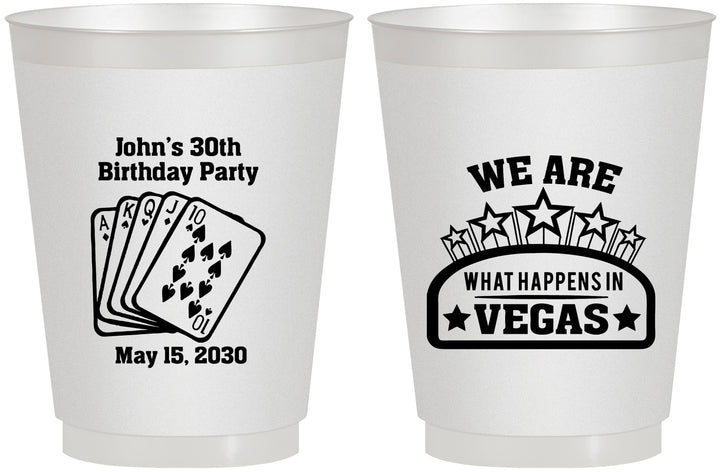 Personalized Birthday 16 oz Frosted Cups - 20th Las Vegas | 20263