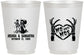 Personalized Wedding 16 oz Frosted Cups - Mr And Mrs Skeleton | 204