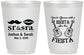 Personalized Wedding 16 oz Frosted Cups - Siesta Fiesta Sr Sra | 208