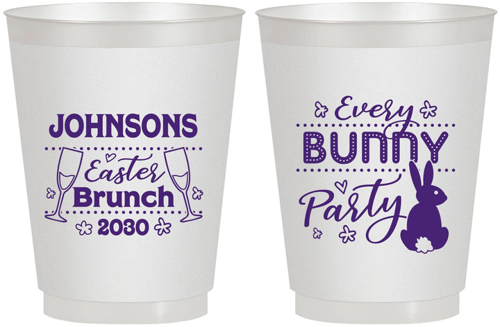 Personalized Easter 16 oz Frosted Cups - Every Bunny Party | 210016