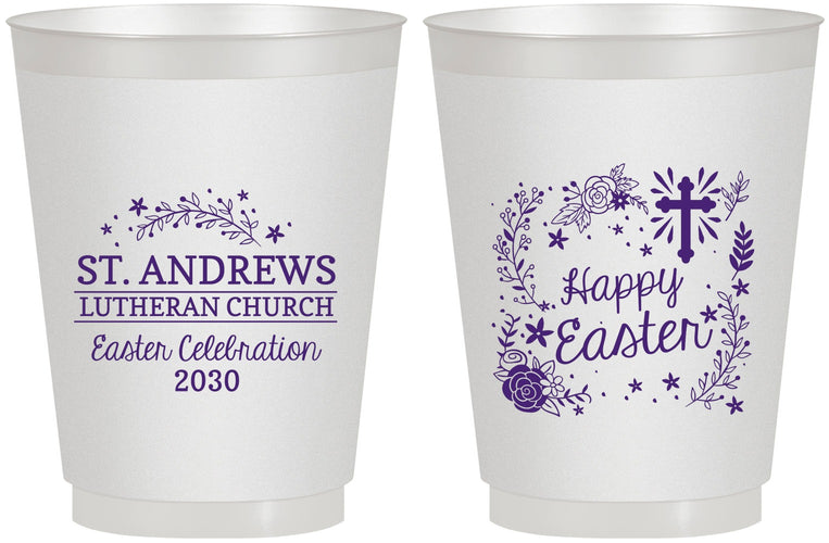 Personalized Easter 16 oz Frosted Cups - Easter Sunday | 210028