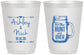 Personalized Wedding 16 oz Frosted Cups - The Hunt Is Over Mason Jar | 211