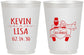 Personalized Wedding 16 oz Frosted Cups - Just Married | 212