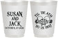 Personalized Wedding 16 oz Frosted Cups - Til Death Do Us Part | 213