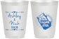 Personalized Wedding 16 oz Frosted Cups - The Hunt Is Over Mason Jar | 218