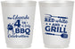 Personalized 4th Of July 16 oz Frosted Cups - Red White Grill | 220005