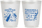 Personalized 4th Of July 16 oz Frosted Cups - Beach Red White Blue | 220019