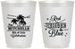 Personalized 4th Of July 16 oz Frosted Cups - Beach Stars Stripes | 220020