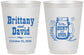 Personalized Wedding 16 oz Frosted Cups - The Hunt Is Over Mason Jar | 223