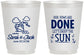 Personalized Wedding 16 oz Frosted Cups - Vows Are Done Cruise | 229