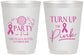 Personalized Awareness 16 oz Frosted Cups - Party In Pink | 230002