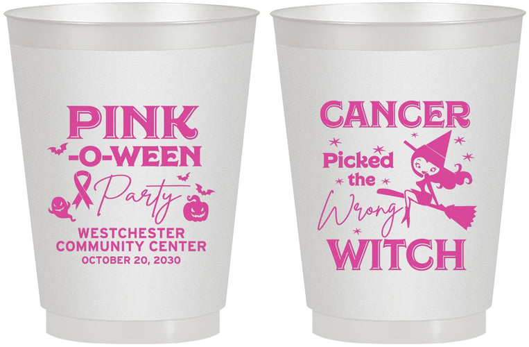 Personalized Awareness 16 oz Frosted Cups - Wrong Witch | 230010