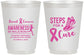 Personalized Awareness 16 oz Frosted Cups - Steps For A Cure | 230014