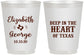 Personalized Wedding 16 oz Frosted Cups - Deep In The Heart Of Texas | 237