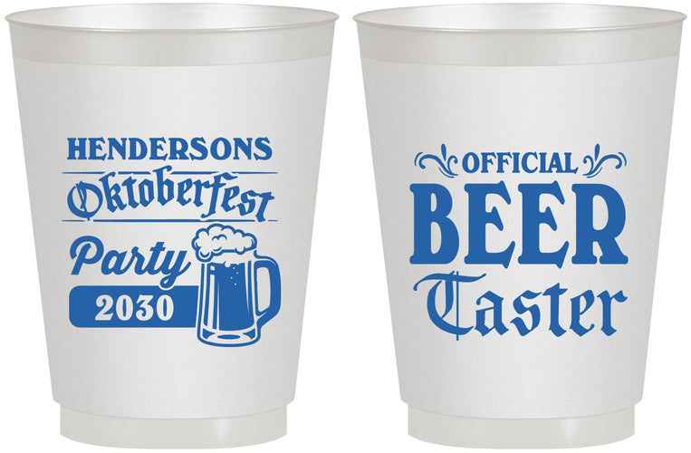 Personalized Oktoberfest 16 oz Frosted Cups - Beer Taster | 240000