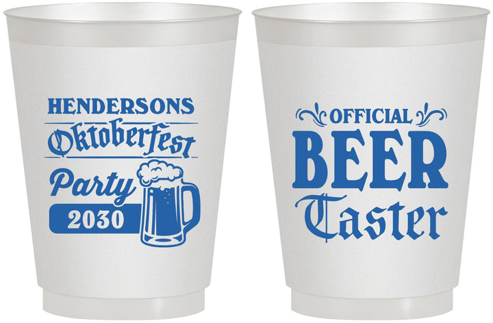 Personalized Oktoberfest 16 oz Frosted Cups - Beer Taster | 240000