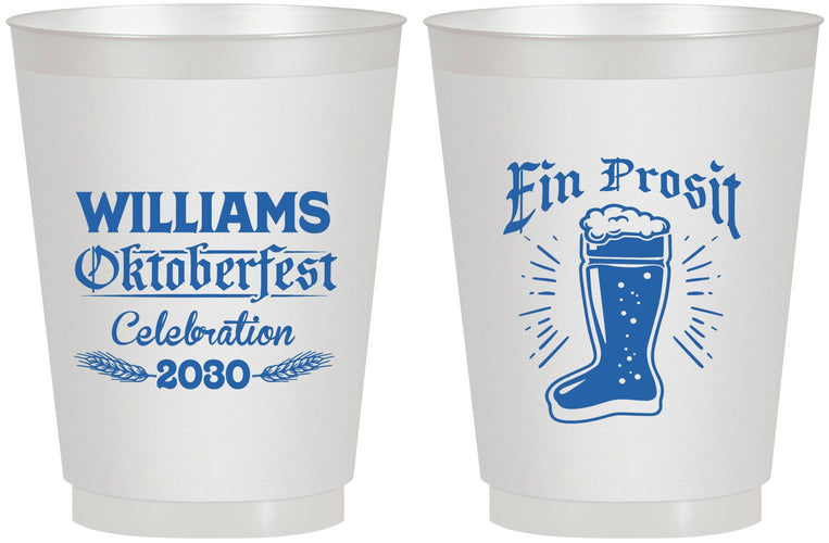 Personalized Oktoberfest 16 oz Frosted Cups - Ein Prosit | 240003