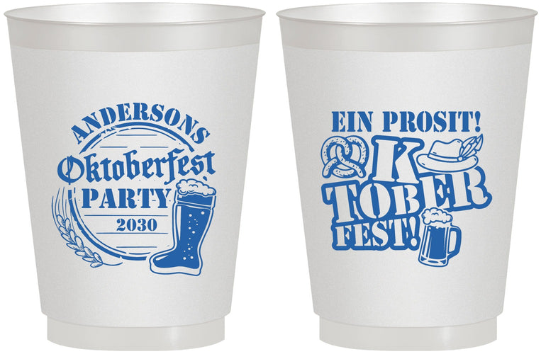 Personalized Oktoberfest 16 oz Frosted Cups - Ein Prosit | 240005