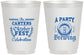 Personalized Oktoberfest 16 oz Frosted Cups - Beer Keg | 240017