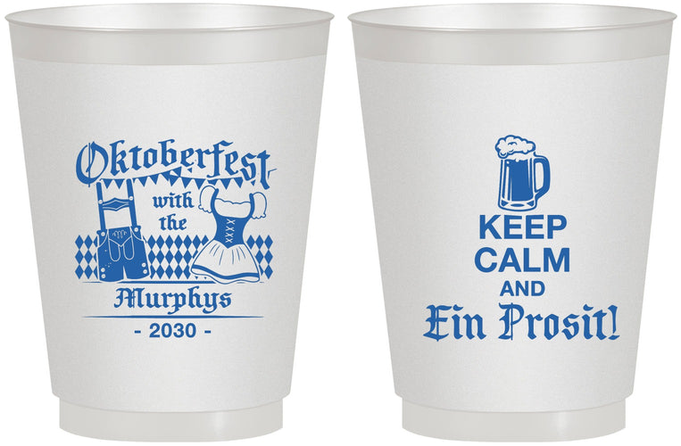 Personalized Oktoberfest 16 oz Frosted Cups - Ein Prosit | 240019