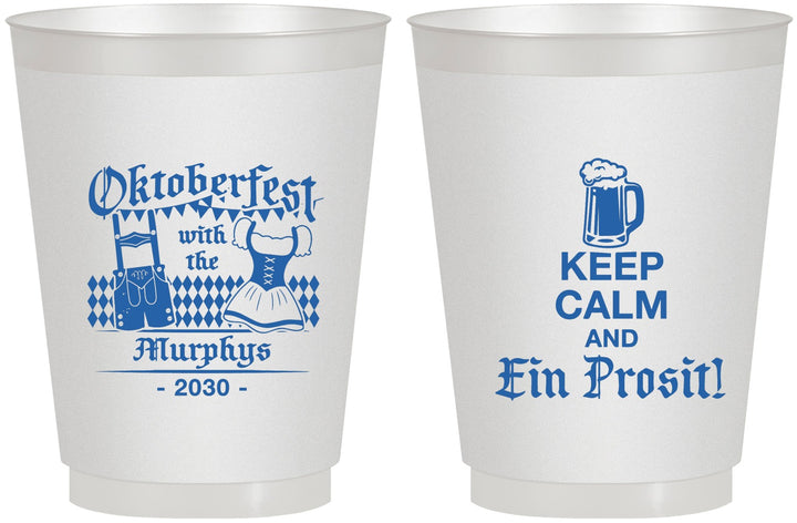 Personalized Oktoberfest 16 oz Frosted Cups - Ein Prosit | 240019