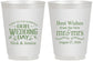 Personalized Wedding 16 oz Frosted Cups - Best Wishes Mr And Mrs | 242